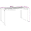 Hage Spisegruppe 5 pcs Svart, Tre 140 x 80 x 75 cm polyrotting