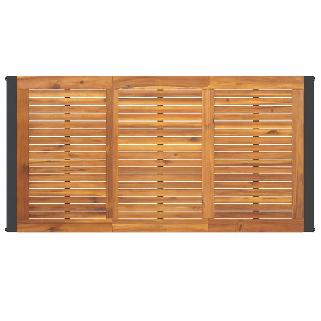 Hage Spisegruppe 5 pcs Beige og Brun polyrotting vidaXL