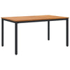 Hage Spisegruppe 5 pcs Svart 150 x 90 x 75 cm polyrotting