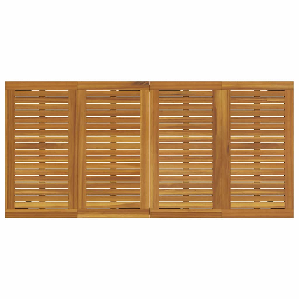 Hage Spisegruppe 7 pcs Svart 200 x 100 x 75 cm polyrotting
