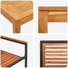 Hage Spisegruppe 3 pcs Svart Poly rattan