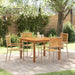Hage Spisegruppe 5 pcs Beige Solid akasietre