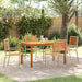 Hage Spisegruppe 5 pcs Beige Solid akasietre