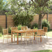 Hage Spisegruppe 7 pcs Beige Solid akasietre