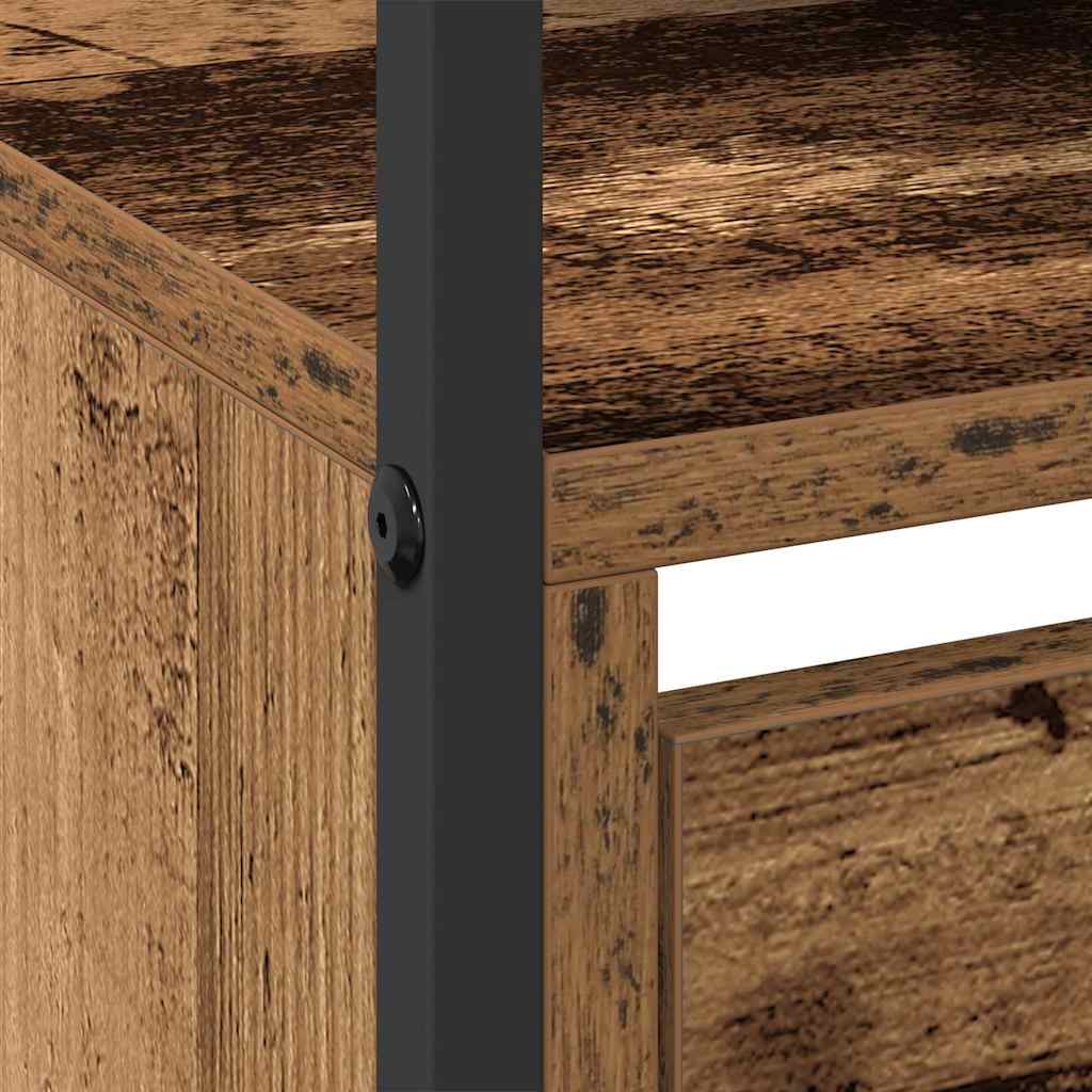 Sko Skap med hylle Gammelt tre 100 x 34 x 112 cm Konstruert tre