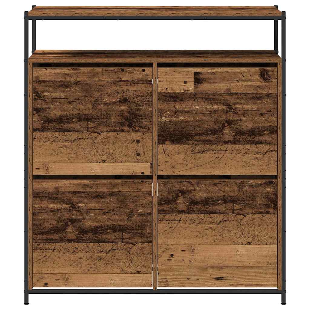 Sko Skap med hylle Gammelt tre 100 x 34 x 112 cm Konstruert tre