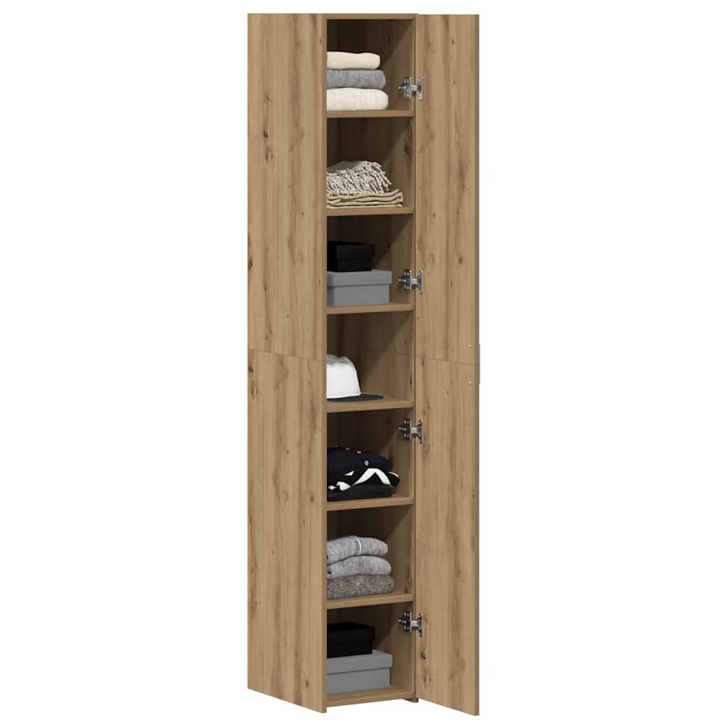 Høyskap 2 pcs Artisan Eik 30 x 42,5 x 185 cm vidaXL