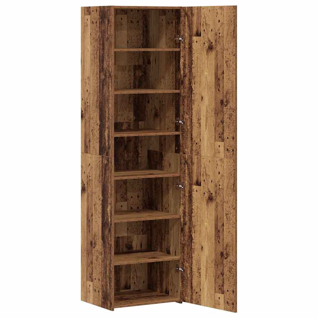 Høyskap 2 pcs Gammelt tre 50 x 42,5 x 185 cm