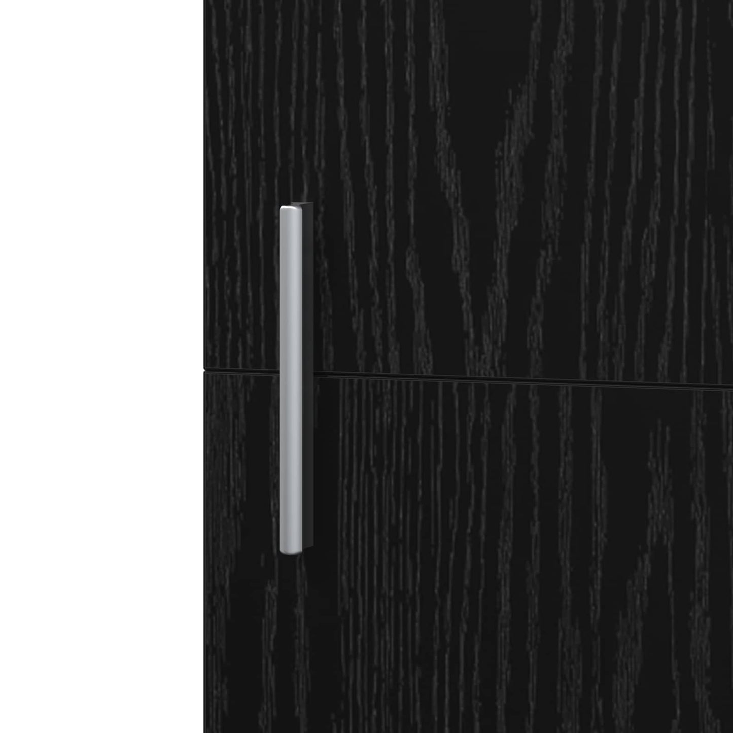 Høyskap 2 pcs Svart Eik 50 x 42,5 x 185 cm