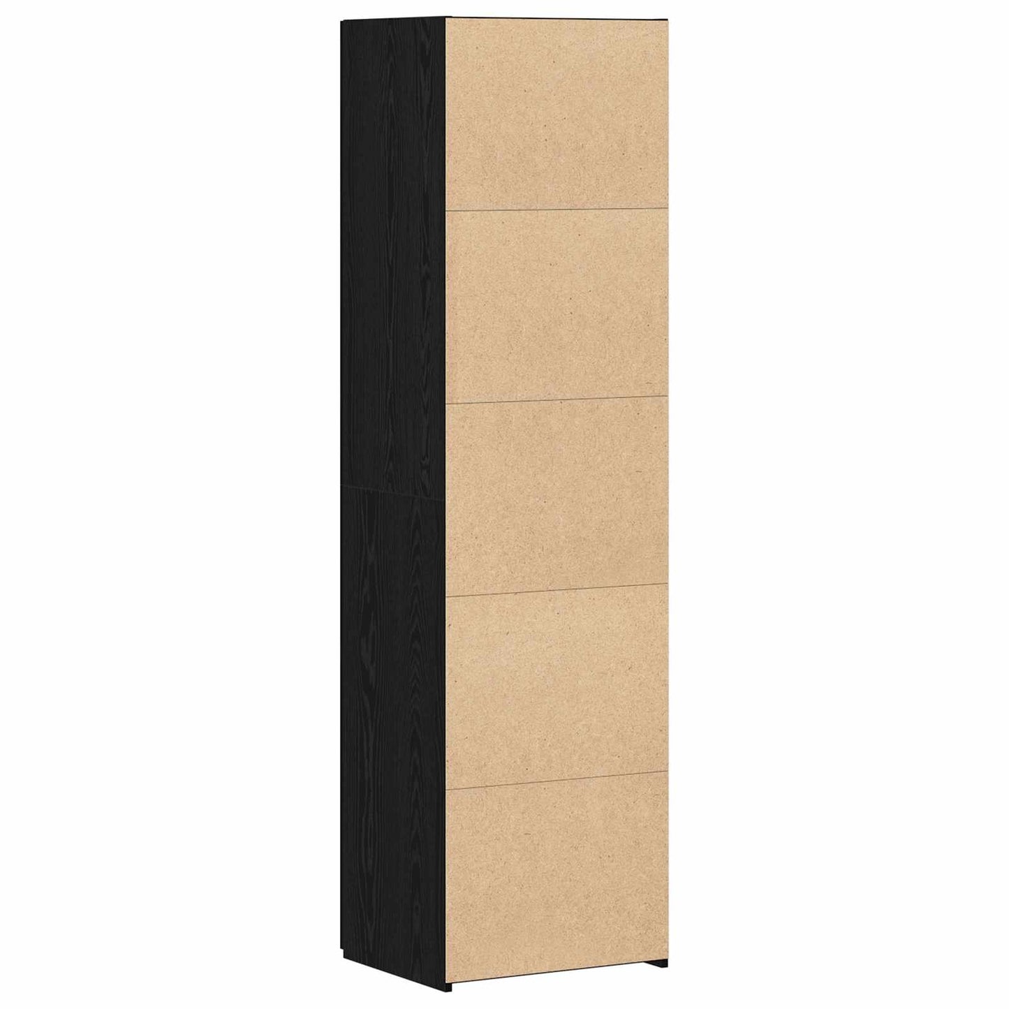 Høyskap 2 pcs Svart Eik 50 x 42,5 x 185 cm