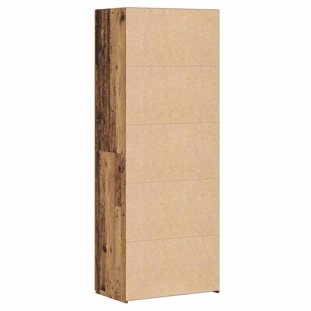 Høyskap 2 pcs Gammelt tre 70 x 42,5 x 185 cm vidaXL