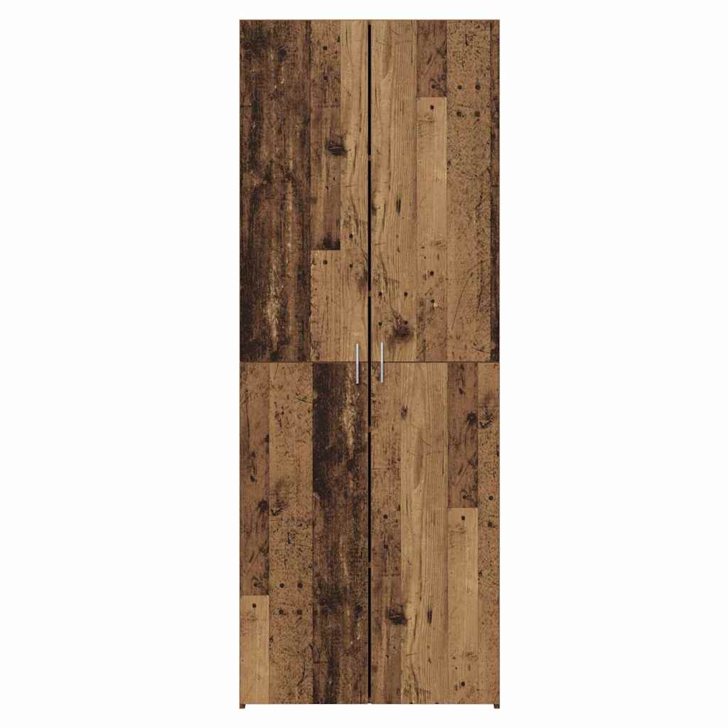 Høyskap 2 pcs Gammelt tre 70 x 42,5 x 185 cm vidaXL