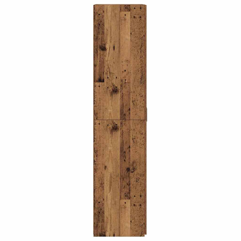 Høyskap 2 pcs Gammelt tre 70 x 42,5 x 185 cm vidaXL