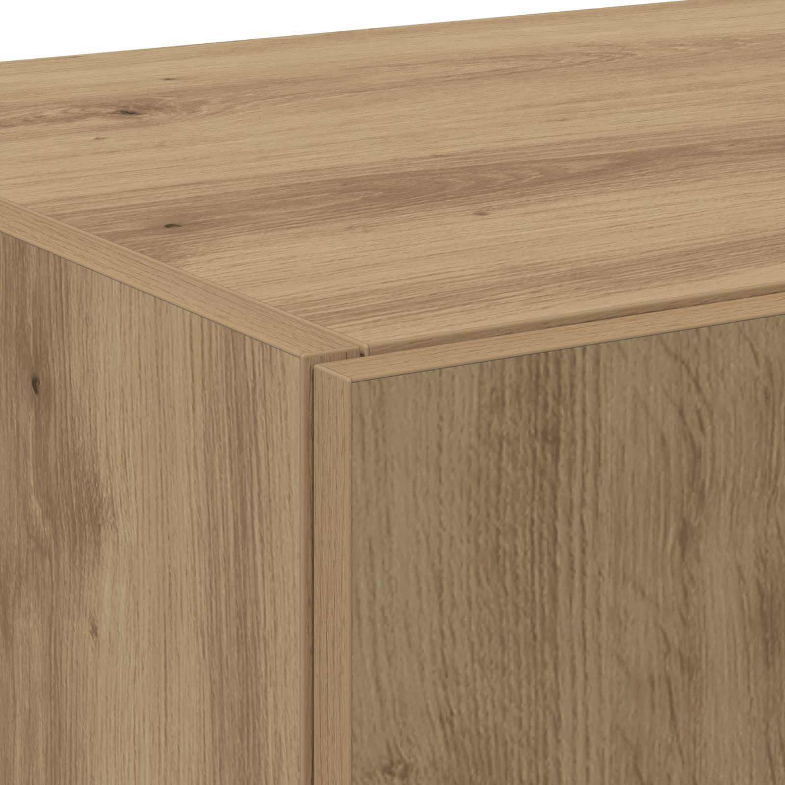 Høyskap artisan eik 70 x 42.5 x 185 cm Konstruert tre vidaXL