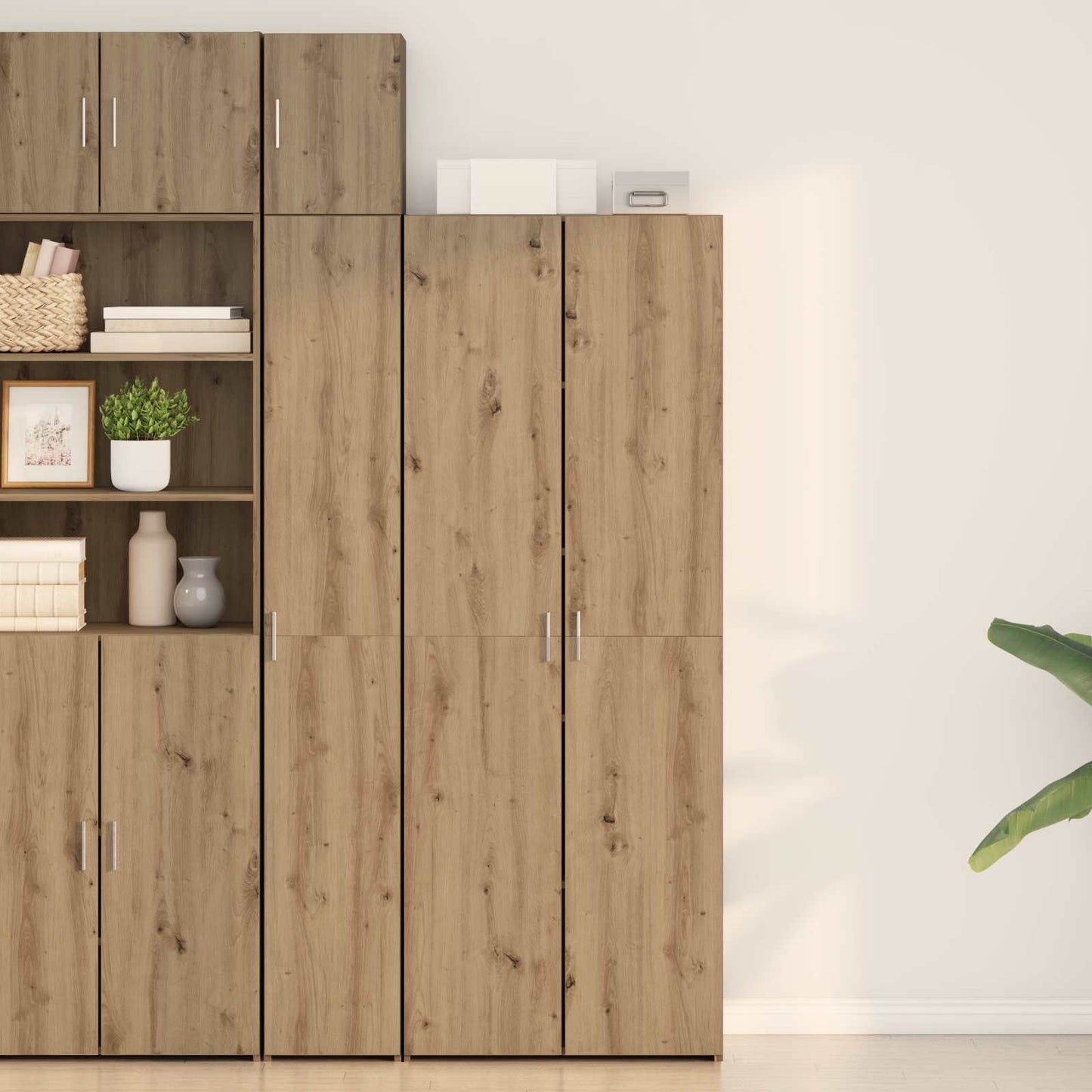 Høyskap artisan eik 70 x 42.5 x 185 cm Konstruert tre vidaXL