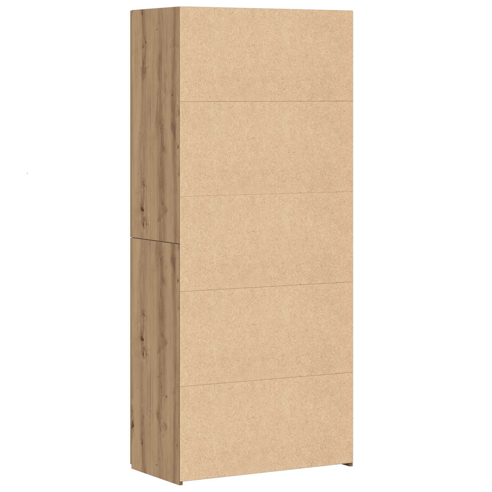 Høyskap 2 pcs Artisan Eik 80 x 42 x 185 cm vidaXL