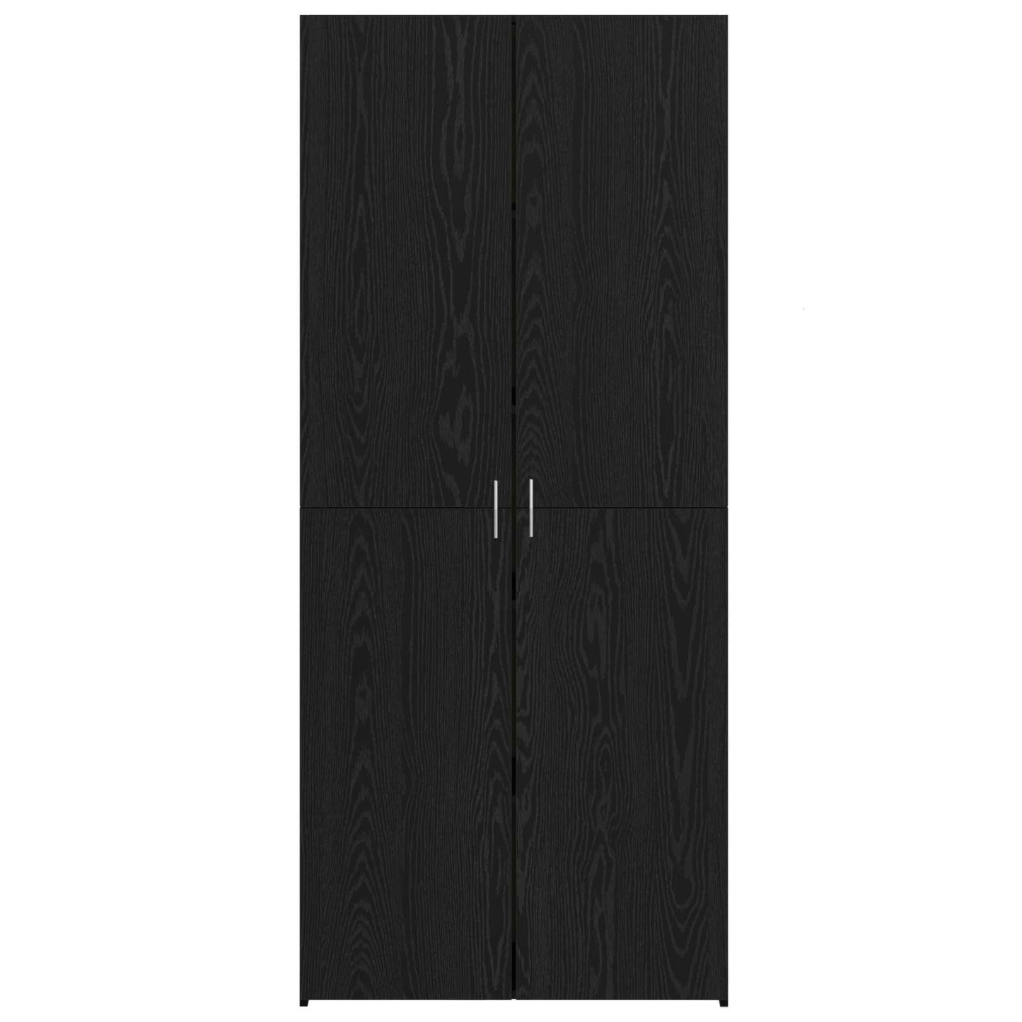 Høyskap 2 pcs Svart Eik 80 x 42 x 185 cm