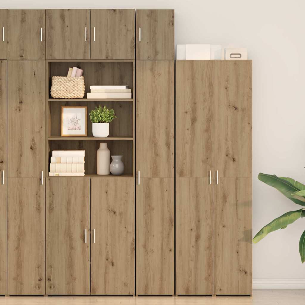 Oppbevaringsskap 3 pcs Artisan Eik 30 x 42,5 x 225 cm vidaXL