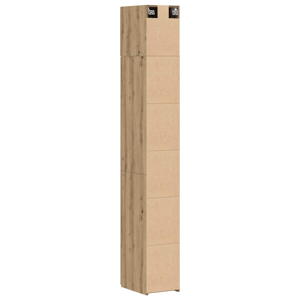 Oppbevaringsskap 3 pcs Artisan Eik 30 x 42,5 x 225 cm vidaXL