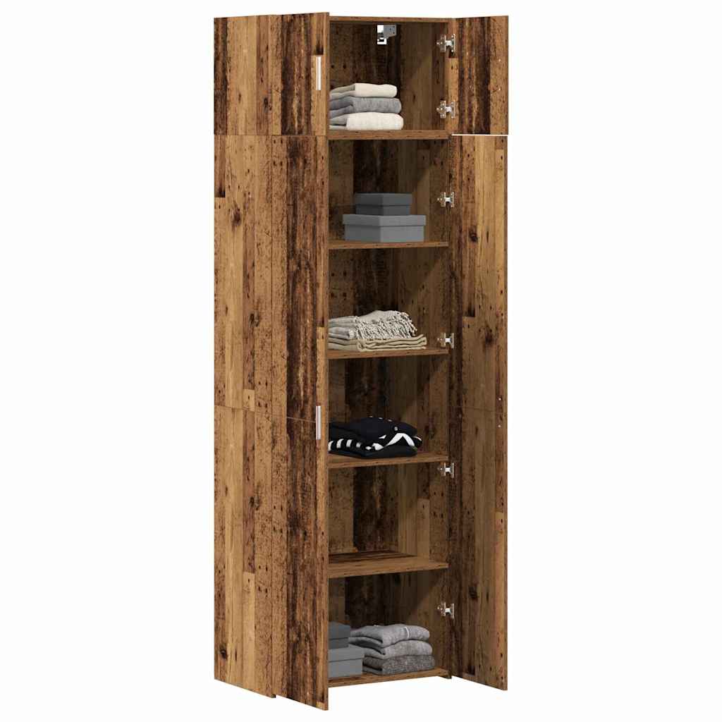 Oppbevaringsskap 3 pcs Gammelt tre vidaXL