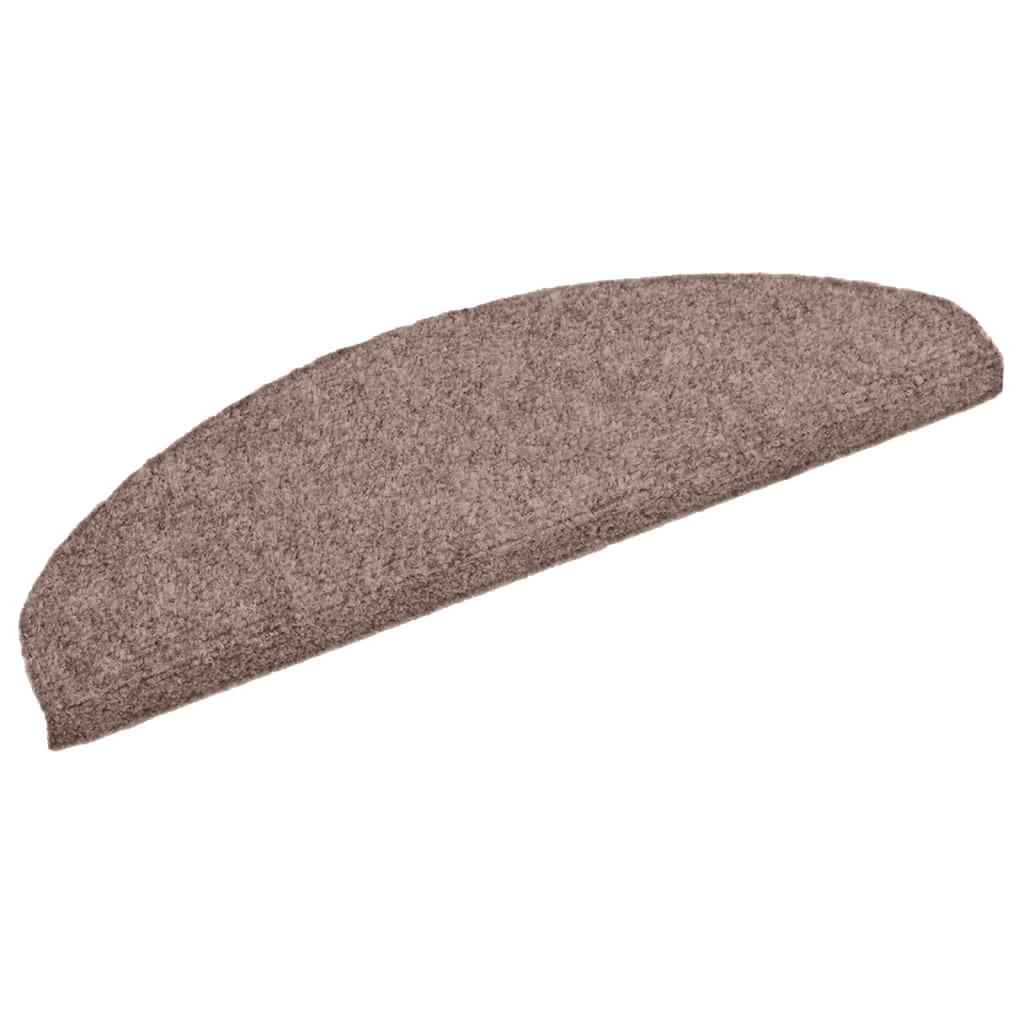 Trappematter selvklebende 20 stk 65x21x4 cm lysebrun halvrund store