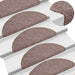 Trappematter selvklebende 20 stk 65x21x4 cm lysebrun halvrund store