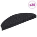 Trappematter selvklebende 20 stk 65x21x4 cm svarte halvrund store