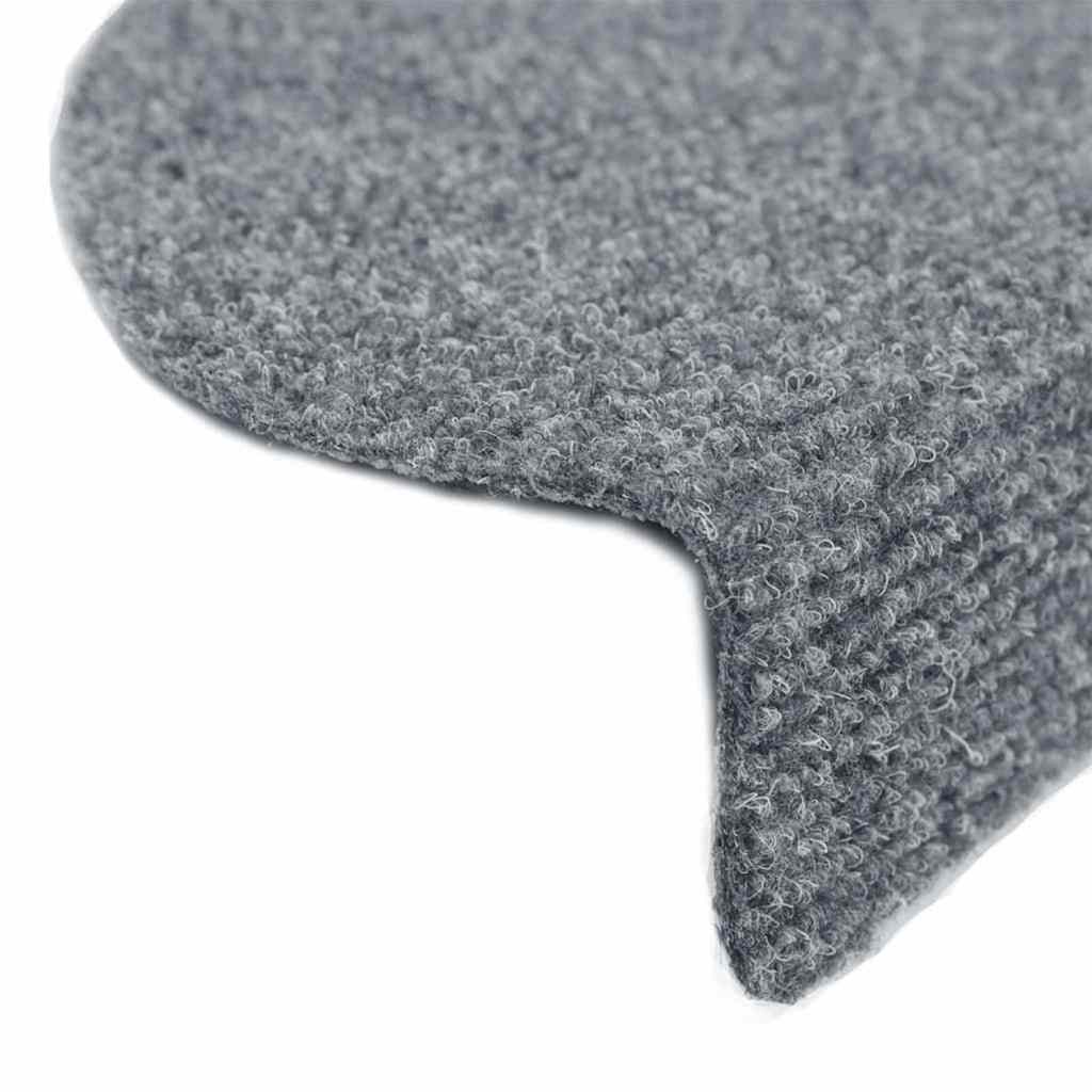 Trappematter selvklebende 20 stk 65x21x4 cm lysegrå halvrund store