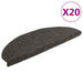 Trappematter selvklebende 20 stk 65x21x4 cm antrasitt halvrund store