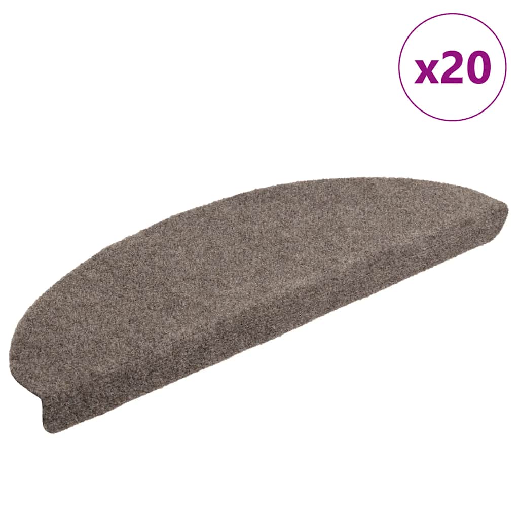 Trappematter selvklebende 20 stk 65x21x4 cm beige halvrund store