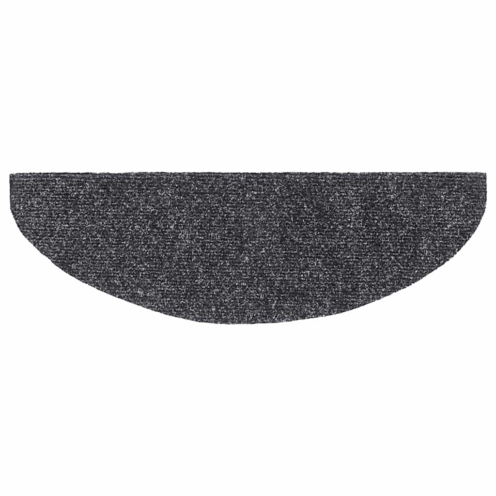 Trappematter selvklebende 30 stk 65x21x4 cm mørkegrå halvrund store