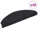 Trappematter selvklebende 30 stk 65x21x4 cm svarte halvrund store