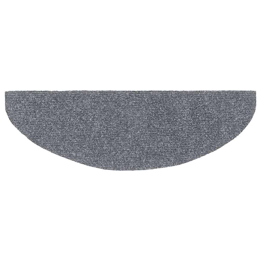 Trappematter selvklebende 30 stk 65x21x4 cm lysegrå halvrund store