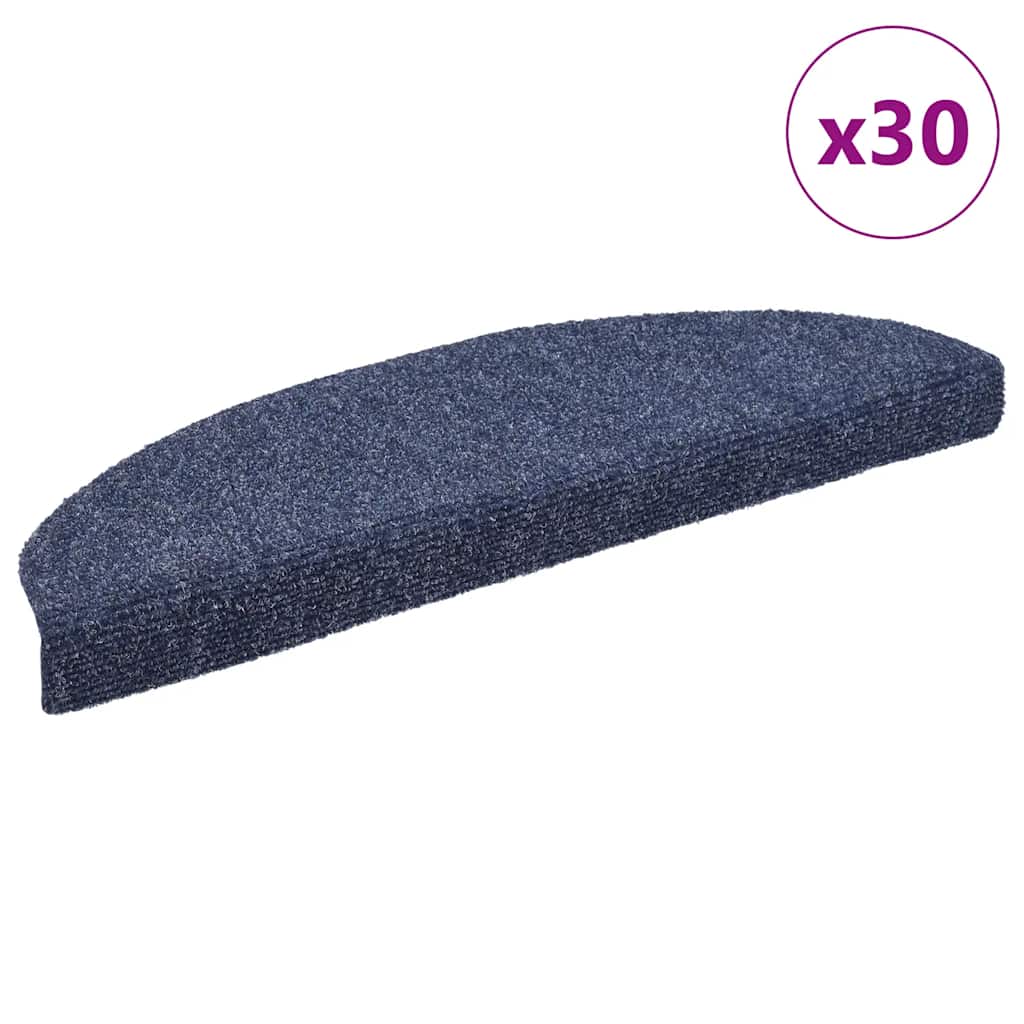 Trappematter selvklebende 30 stk 65x21x4 cm blå halvrund store
