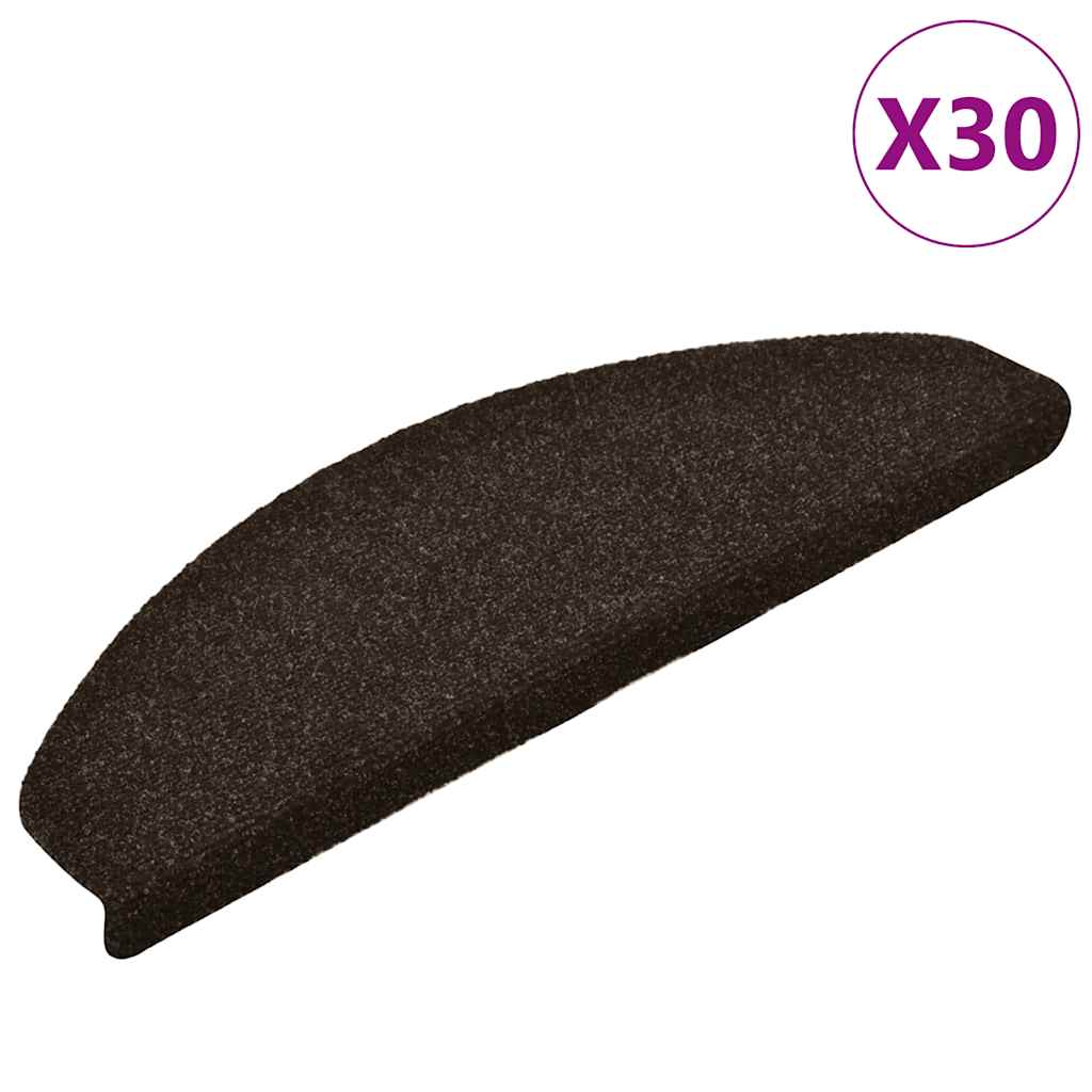 Trappematter selvklebende 30 stk 65x21x4 cm mørkebrune halvrund store