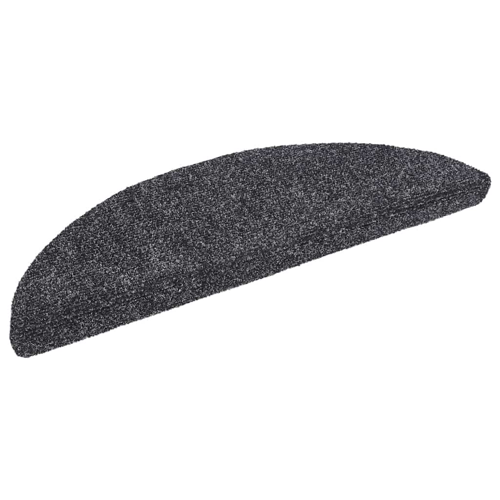 Trappematter selvklebende 20 stk 56x17x3 cm mørkegrå halvrund
