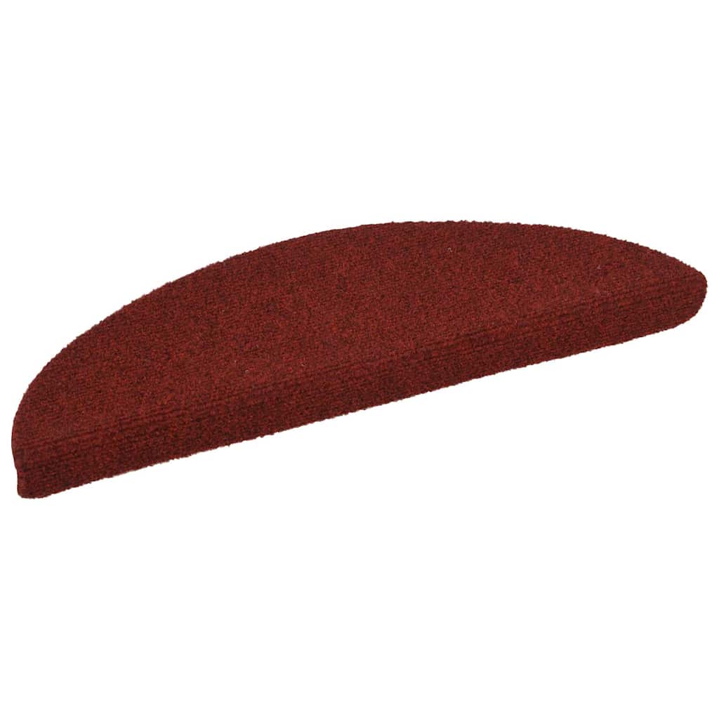 Trappematter selvklebende 20 stk 56x17x3 cm bordeauxrød halvrund