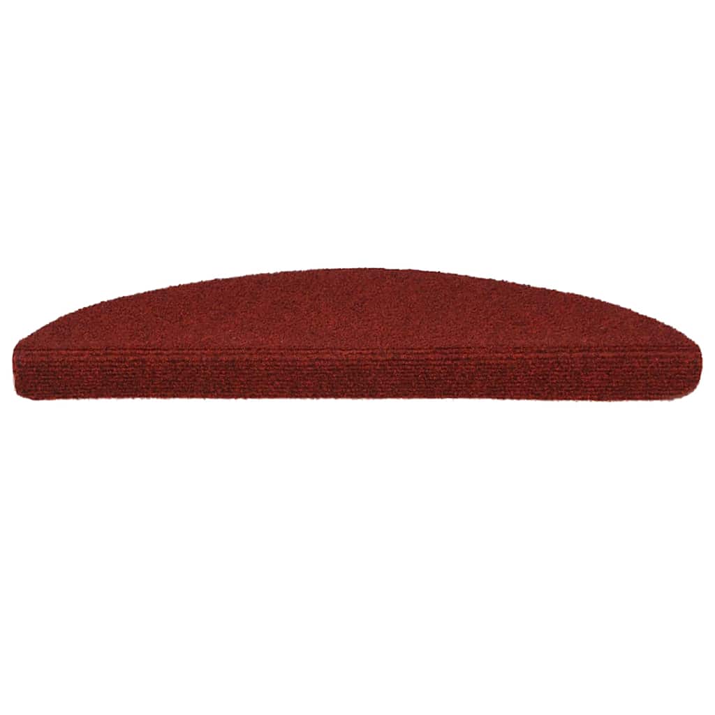 Trappematter selvklebende 20 stk 56x17x3 cm bordeauxrød halvrund