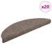 Trappematter selvklebende 20 stk 56x17x3 cm beige halvrund