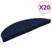 Trappematter selvklebende 20 stk 56x17x3 cm marineblå halvrund