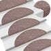 Trappematter selvklebende 30 stk 56x17x3 cm lysebrun halvrund