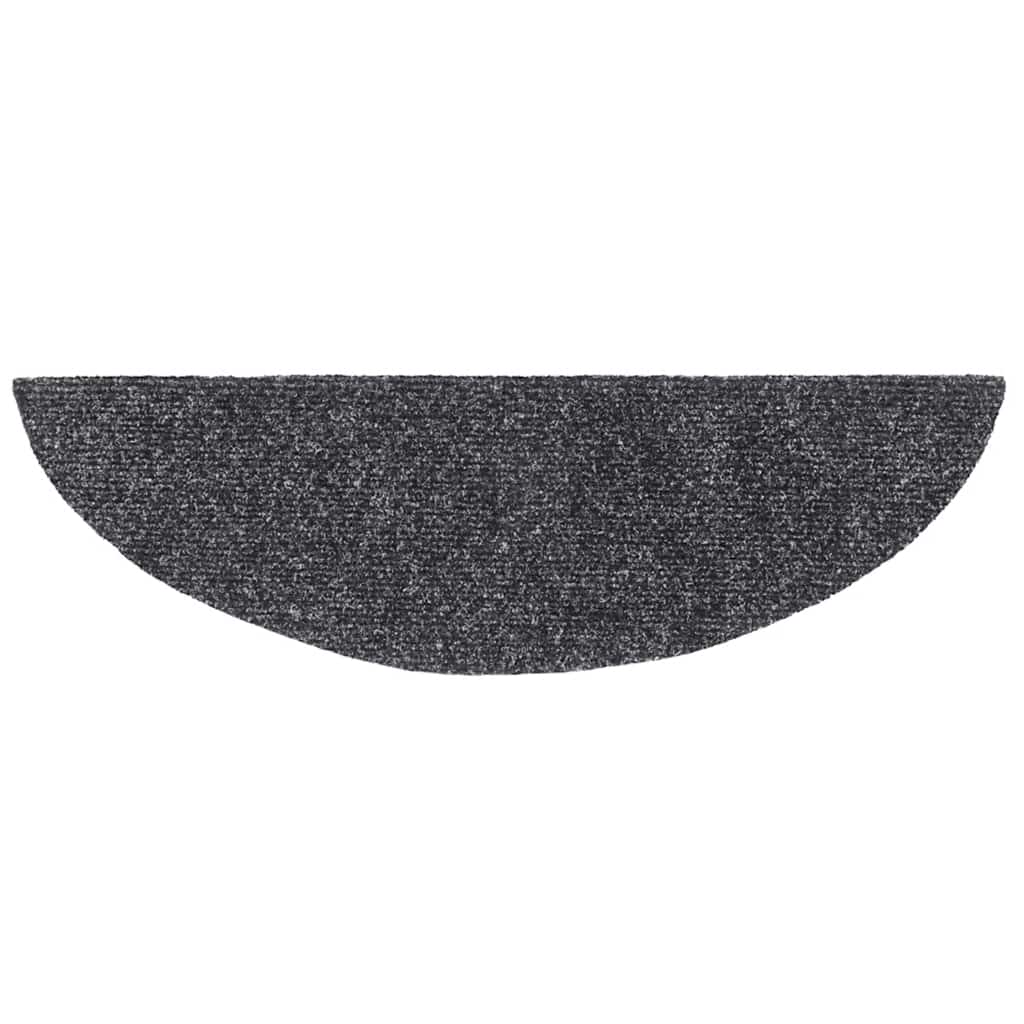 Trappematter selvklebende 30 stk 56x17x3 cm mørkegrå halvrund