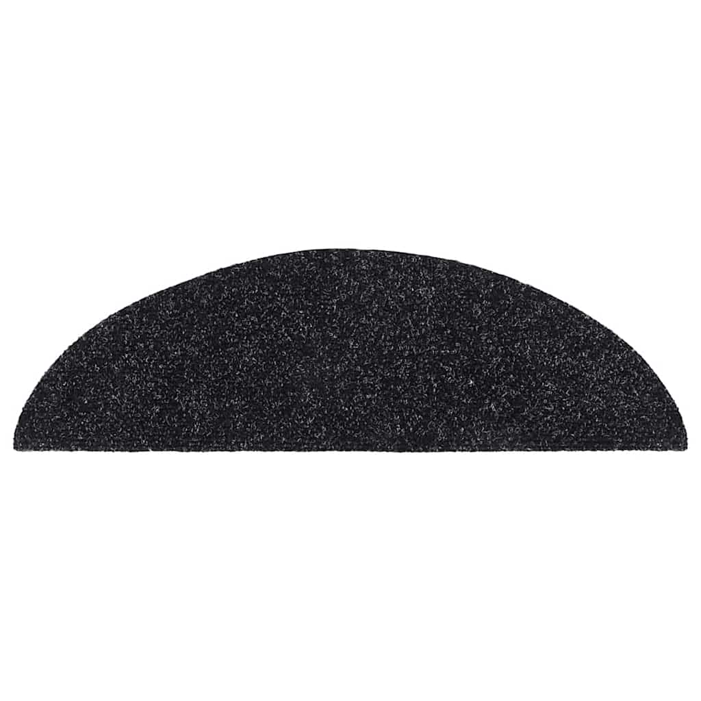 Trappematter selvklebende 30 stk 56x17x3 cm svarte halvrund