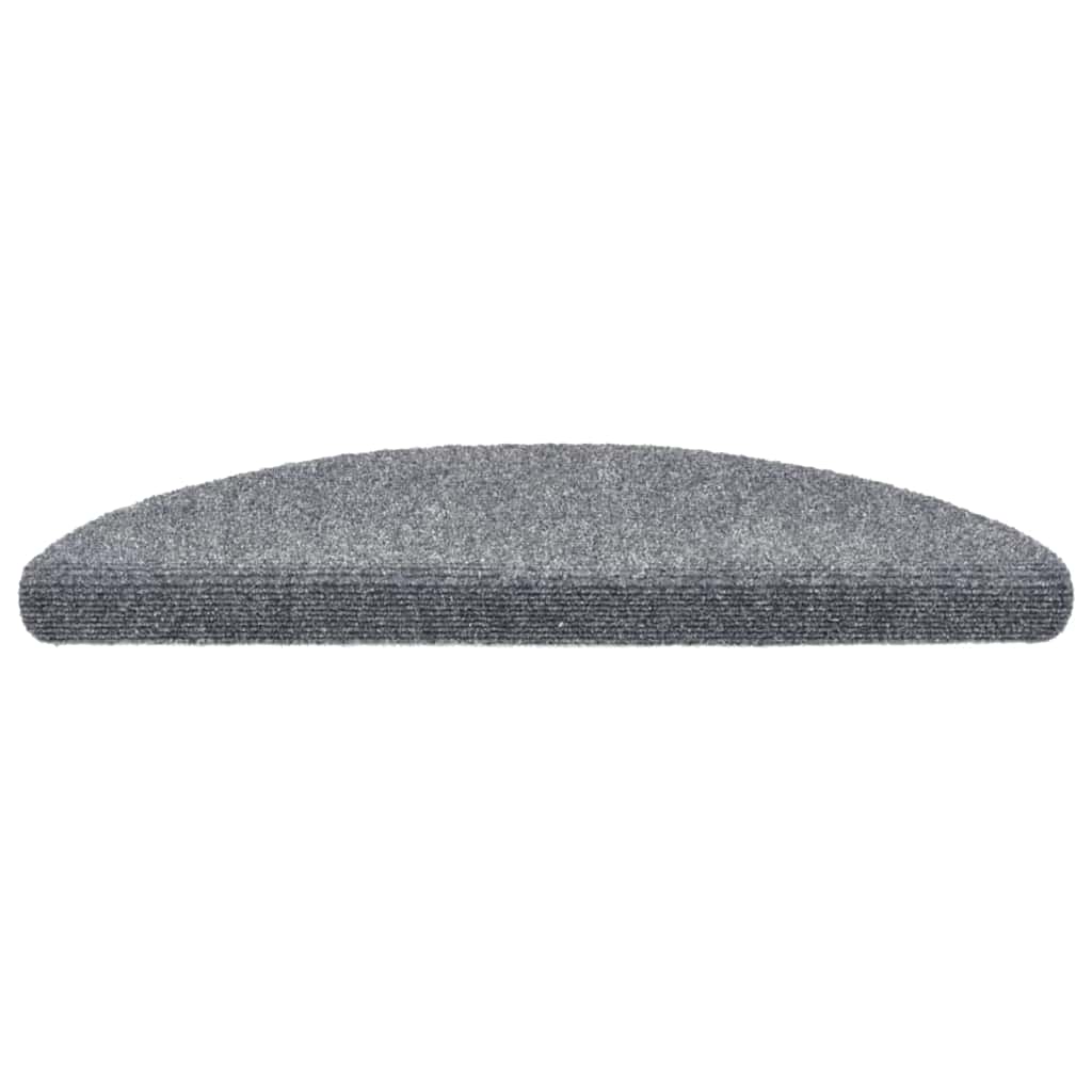 Trappematter selvklebende 30 stk 56x17x3 cm lysegrå halvrund