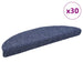 Trappematter selvklebende 30 stk 56x17x3 cm blå halvrund