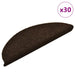 Trappematter selvklebende 30 stk 56x17x3 cm mørkebrune halvrund