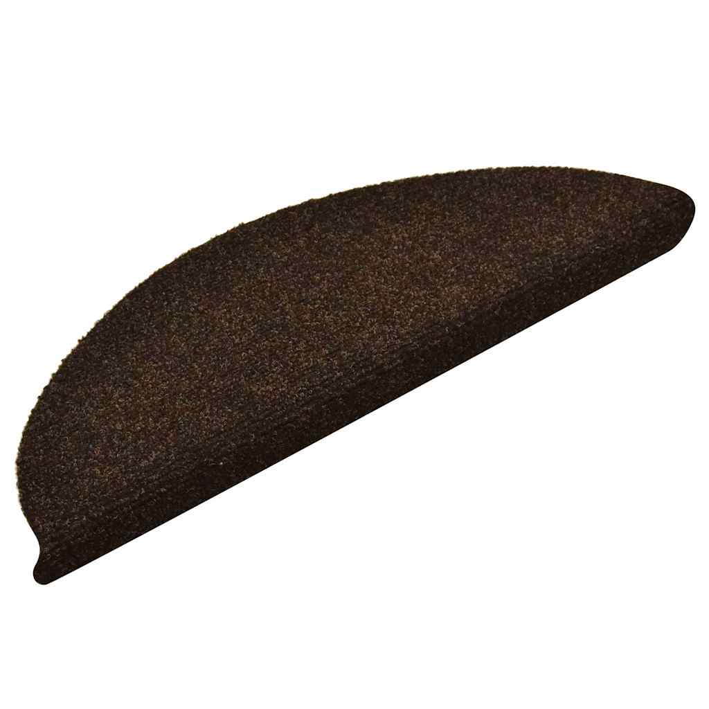 Trappematter selvklebende 30 stk 56x17x3 cm mørkebrune halvrund