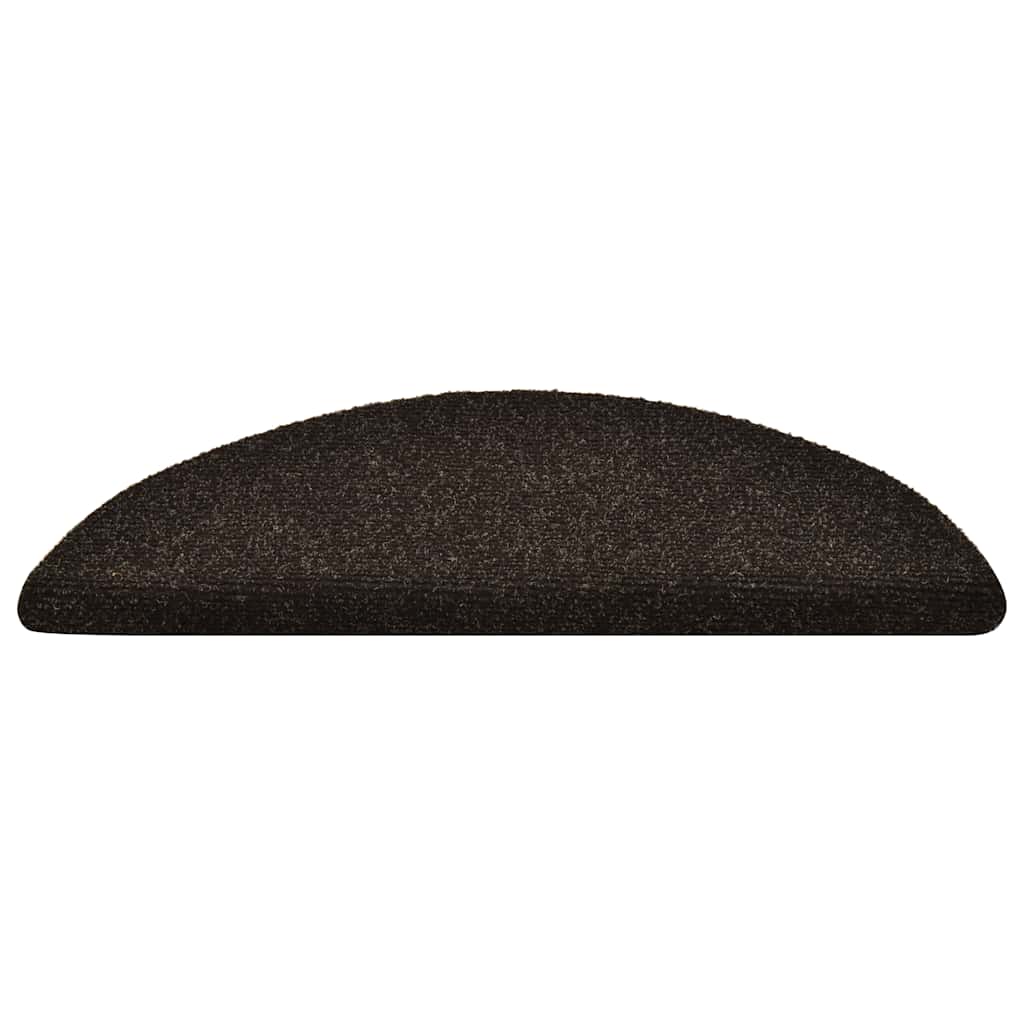 Trappematter selvklebende 30 stk 56x17x3 cm mørkebrune halvrund