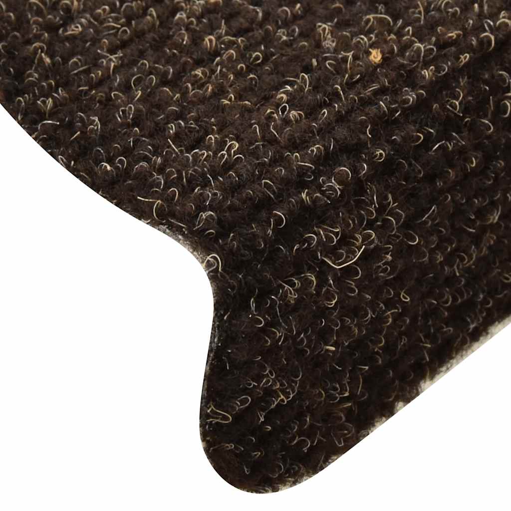 Trappematter selvklebende 30 stk 56x17x3 cm mørkebrune halvrund