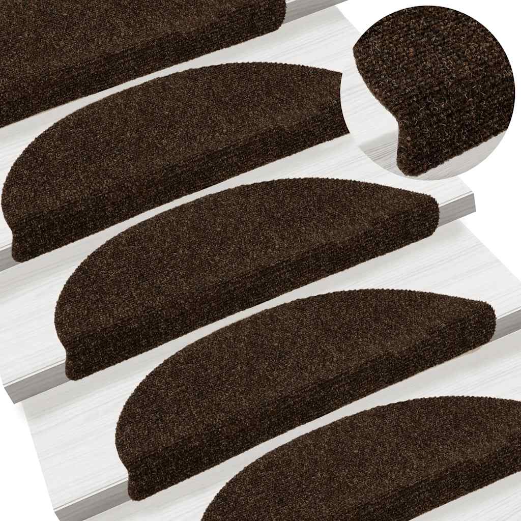 Trappematter selvklebende 30 stk 56x17x3 cm brune halvrund